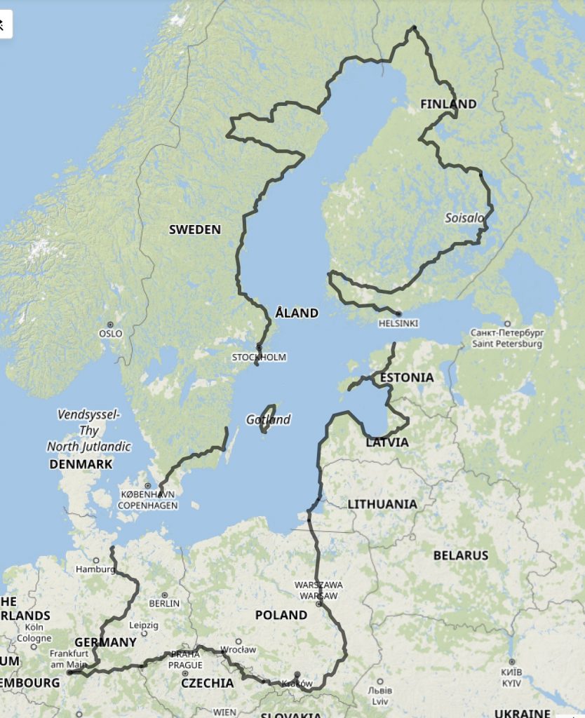 Ostseeumrundung Motorrad